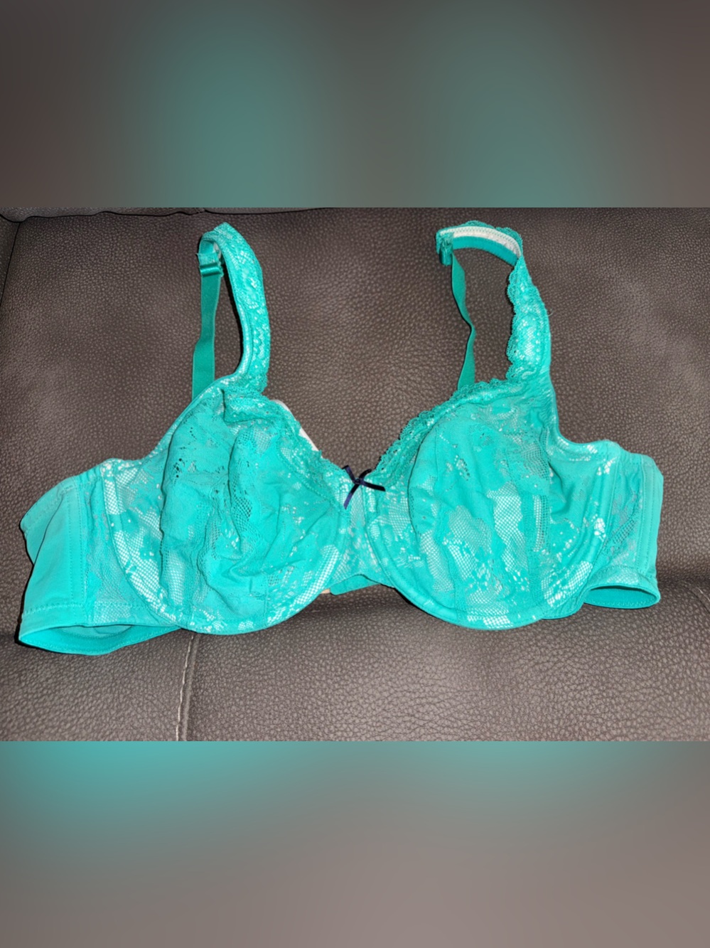 Cacique Teal Lace Underwire Bra